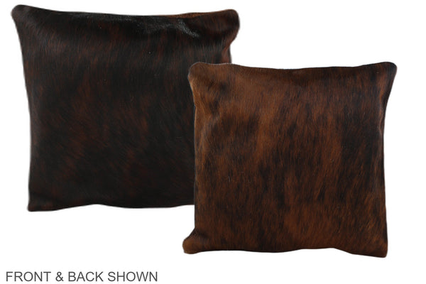Dark Brindle Cowhide Pillow #A36037
