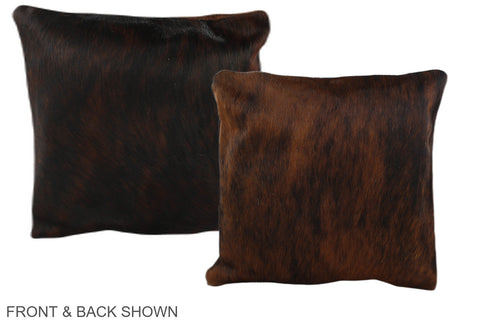 Dark Brindle Cowhide Pillow #A36037