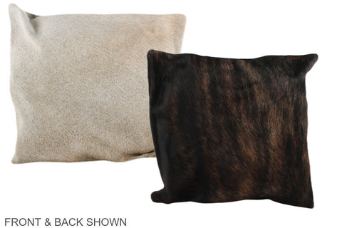 Dark Brindle Cowhide Pillow #A36132
