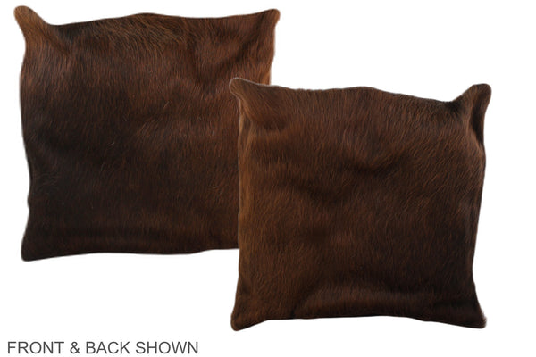 Chocolate Cowhide Pillow #A36141