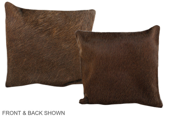 Chocolate Cowhide Pillow #A36148