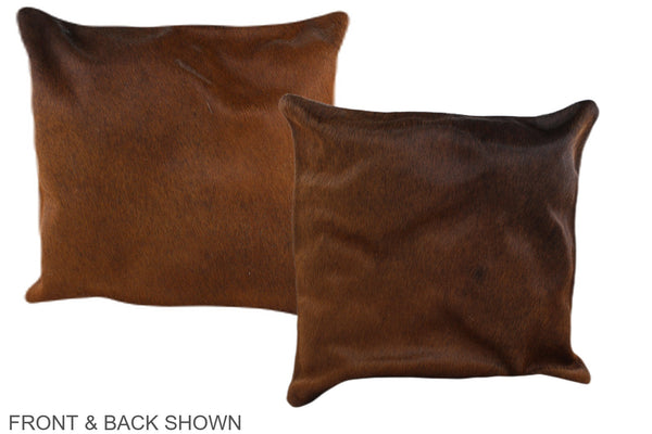 Chocolate Cowhide Pillow #A36189
