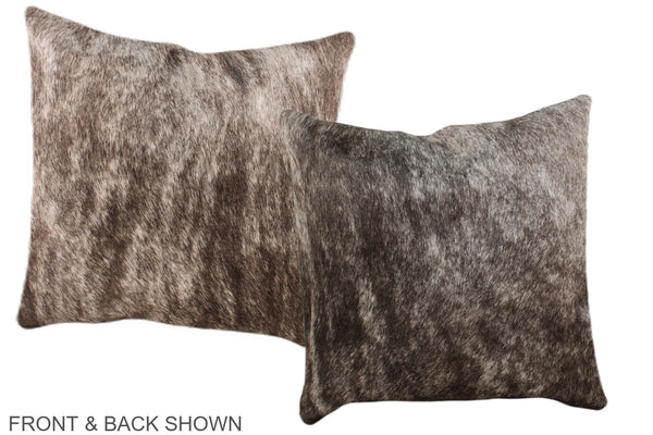 Grey Cowhide Pillow #A36224