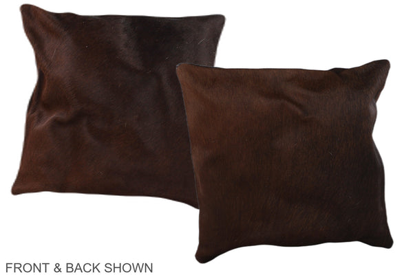Chocolate Cowhide Pillow #A36258
