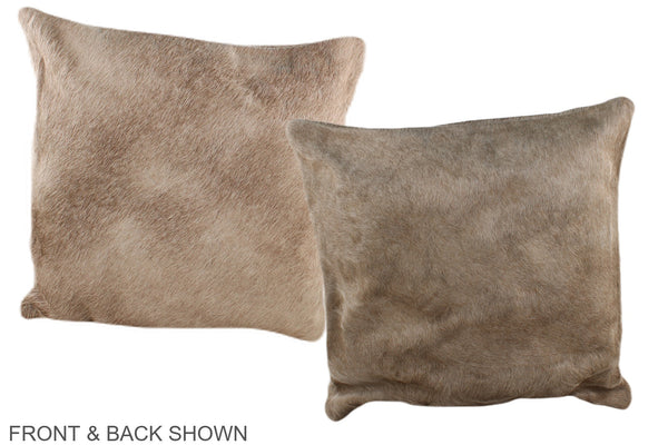 Taupe Cowhide Pillow #A36276