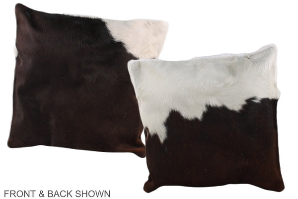 Chocolate Cowhide Pillow #A36279