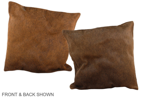 Chocolate Cowhide Pillow #A36281