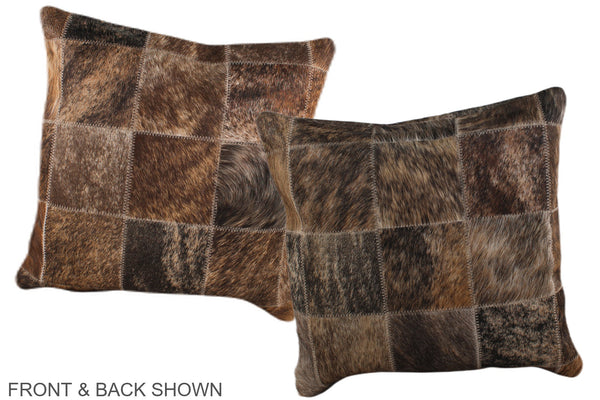 Patchwork Cowhide Pillow #A36291