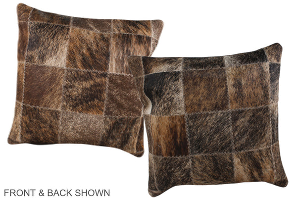 Patchwork Cowhide Pillow #A36295