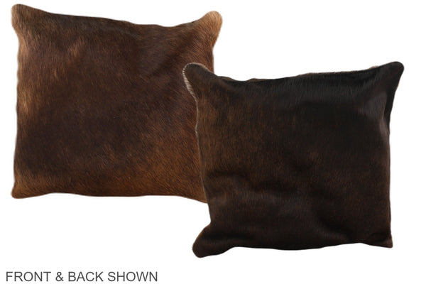 Chocolate Cowhide Pillow #A36309