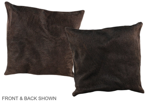 Chocolate Cowhide Pillow #A36322