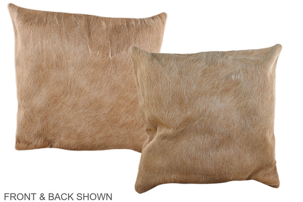 Beige Cowhide Pillow #A36331