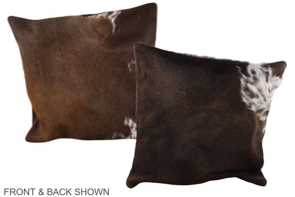Chocolate Cowhide Pillow #A36332