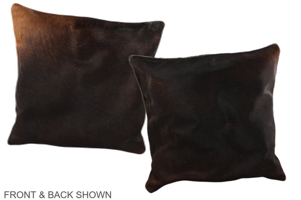 Chocolate Cowhide Pillow #A36337