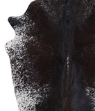 Salt and Pepper Black Cowhide Rug #A3635