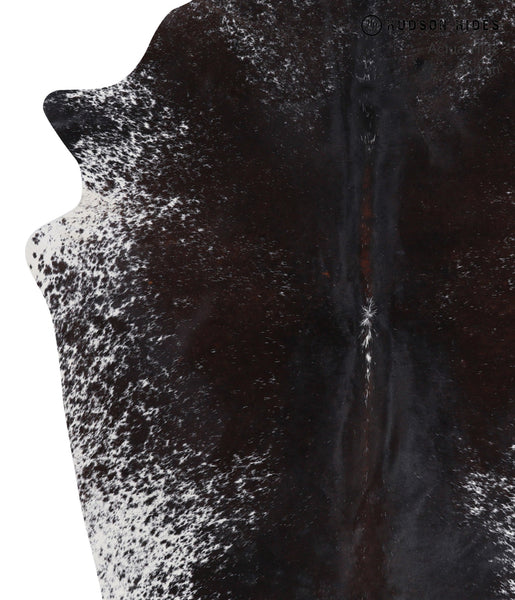 Salt and Pepper Black Cowhide Rug #A3635