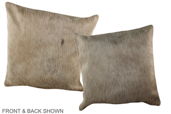Champagne Cowhide Pillow #A36374