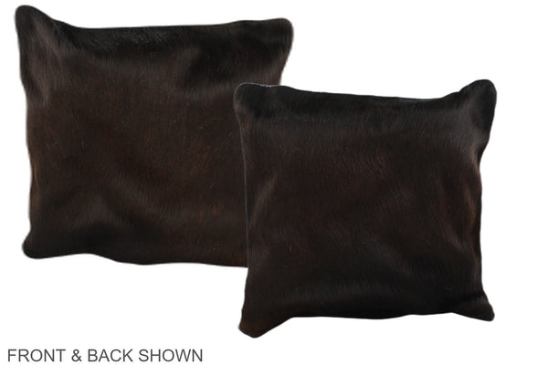 Chocolate Cowhide Pillow #A36385