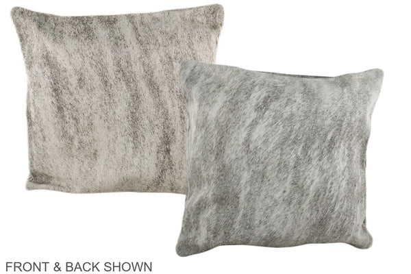 Grey Cowhide Pillow #A36435