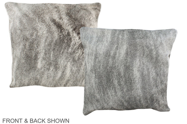 Grey Cowhide Pillow #A36455