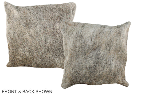 Grey Cowhide Pillow #A36462