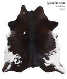Chocolate and White Cowhide Rug #A3651