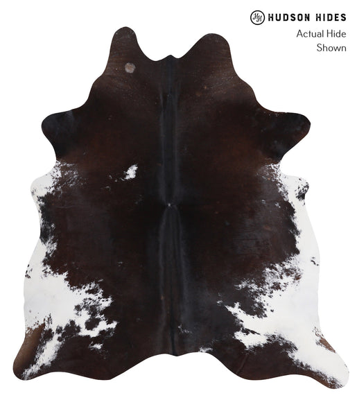 Chocolate and White Cowhide Rug #A3651