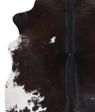 Chocolate and White Cowhide Rug #A3651