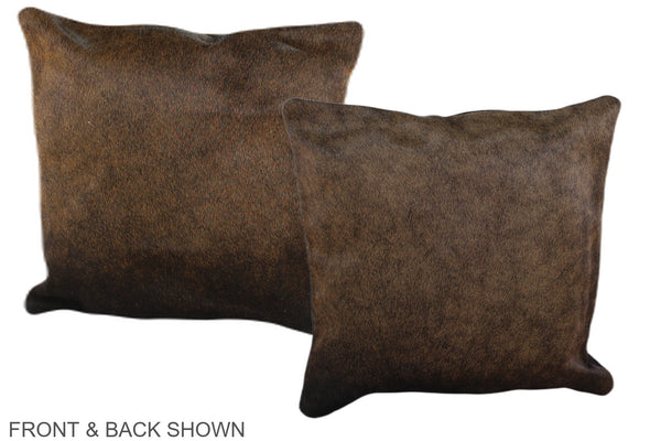 Chocolate Cowhide Pillow #A36524