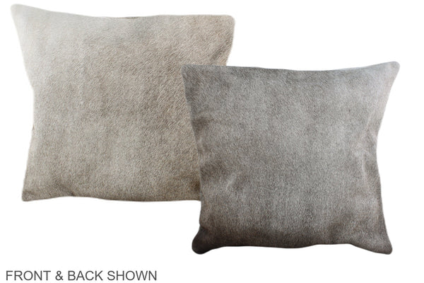 Grey Cowhide Pillow #A36527