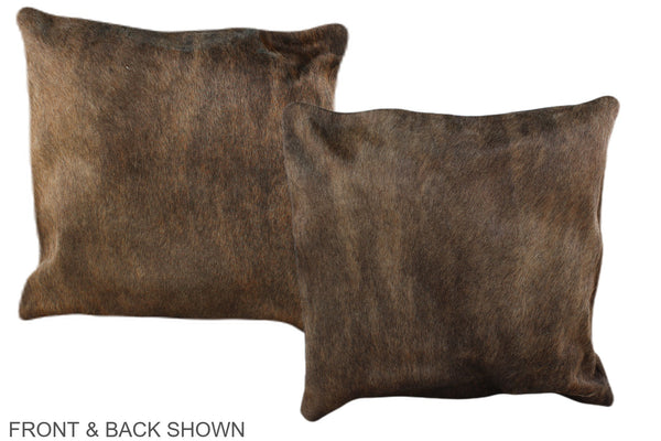 Chocolate Cowhide Pillow #A36529