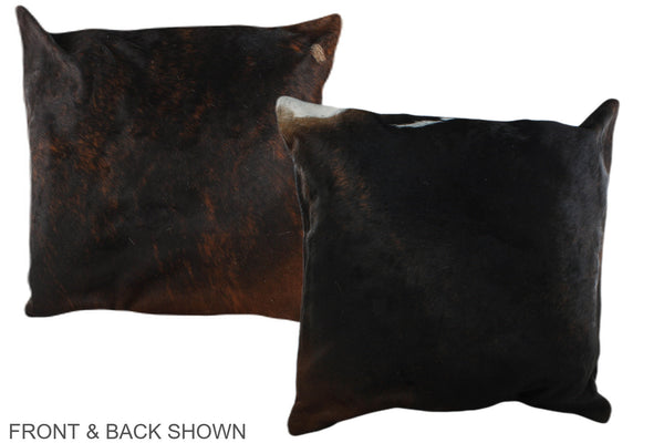 Chocolate Cowhide Pillow #A36562