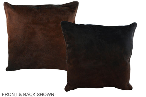 Brown with Red Cowhide Pillow #A36625