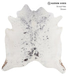 Salt and Pepper Black Cowhide Rug #A3663