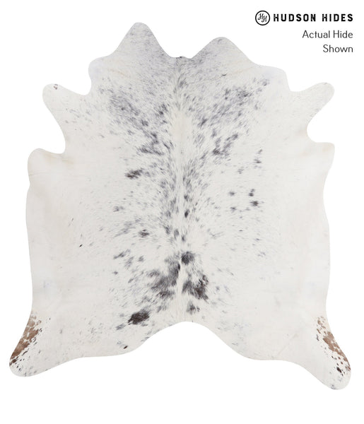 Salt and Pepper Black Cowhide Rug #A3663