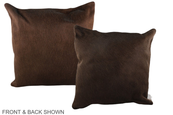 Chocolate Cowhide Pillow #A36663
