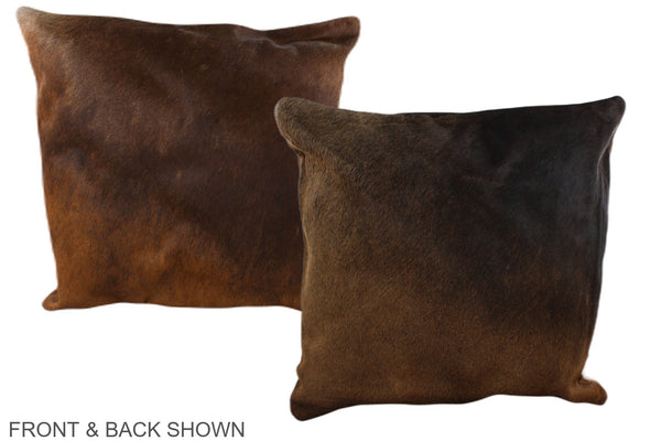 Chocolate Cowhide Pillow #A36665