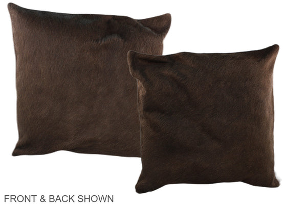 Chocolate Cowhide Pillow #A36734