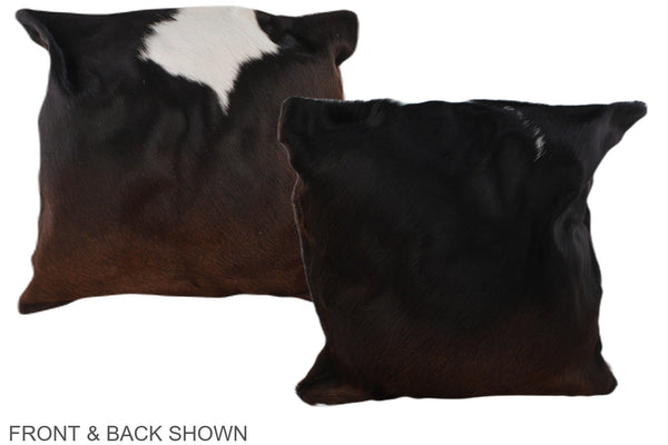 Chocolate Cowhide Pillow #A36784