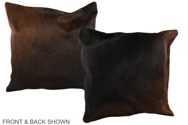 Chocolate Cowhide Pillow #A36830