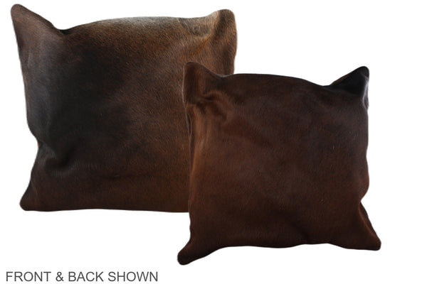 Chocolate Cowhide Pillow #A36854