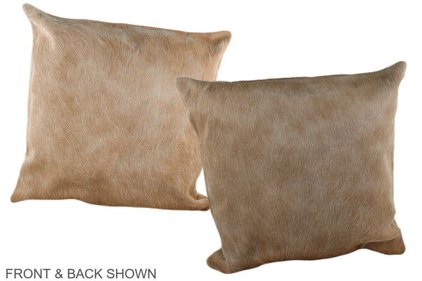 Beige Cowhide Pillow #A36950