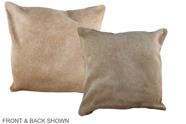 Beige Cowhide Pillow #A37043