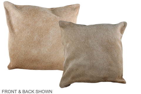 Beige Cowhide Pillow #A37043