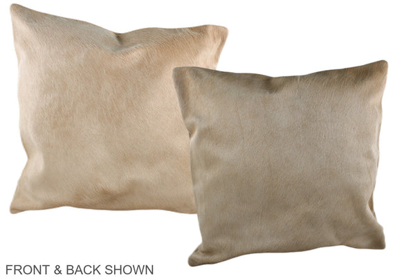 Champagne Cowhide Pillow #A37089