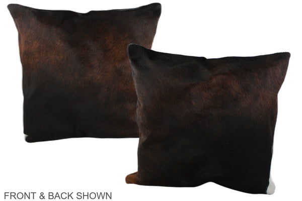 Chocolate Cowhide Pillow #A37126