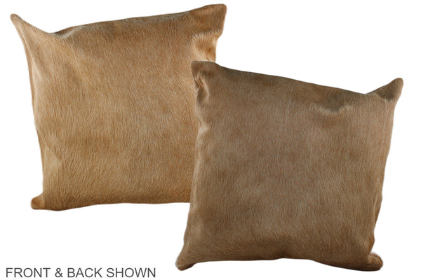 Beige Cowhide Pillow #A37130