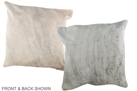 Grey Cowhide Pillow #A37265