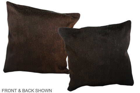 Chocolate Cowhide Pillow #A37269