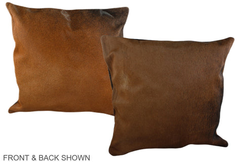 Chocolate Cowhide Pillow #A37275